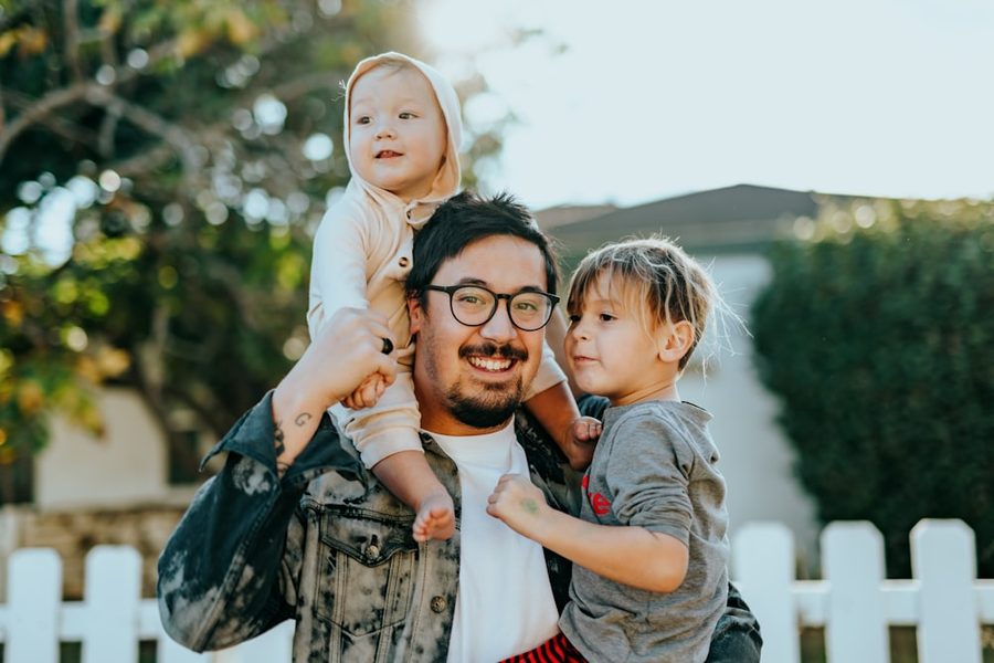 A newcomer family settling into their new home in Canada